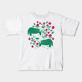 Festive Badgers Kids T-Shirt